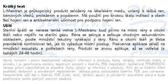 Příbalový leták - L-Mesitran Soft 15g