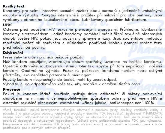 Příbalový leták - DUREX Pleasure Mix prezervativ 40ks