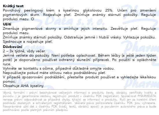 Příbalový leták - ISISPHARMA Glyco-A INTENSE Peeling 25% 30ml