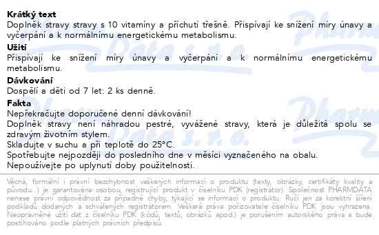 Příbalový leták - Supradyn ENERGY Gummies 60ks