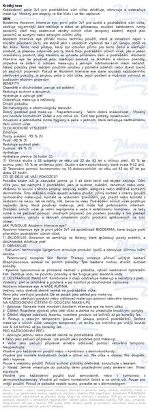 Příbalový leták - BIODERMA Atoderm Intensive eye 100ml