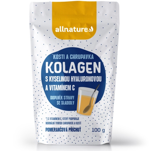 allnature-kolagen-s-kyselinou-hyaluronovou-a-vitaminem-c-prichut-pomeranc-100-g