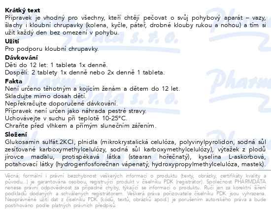 Příbalový leták - GS Condro Diamant 100+60 tablet