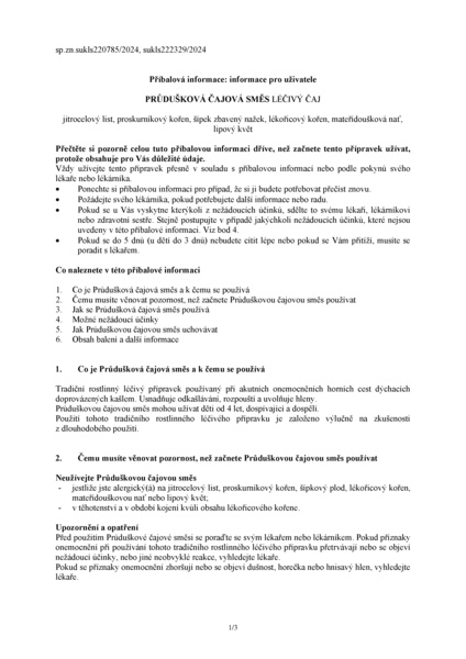 Příbalový leták (SUKL) - Megafyt Průdušková čajová směs 20x15g