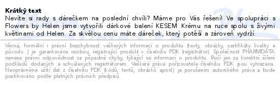 Příbalový leták - KESEM Dárkový balíček "Hebké potěšení" 2 ks