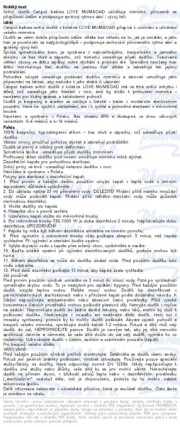 Příbalový leták - Canpol babies Dudlík svítící silikonový symetrický LOVE MUM&DAD 0-6m 2ks