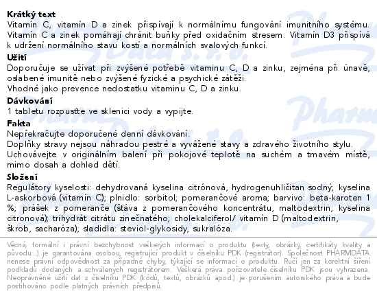 Příbalový leták - Ascorvita Max 20 šumivých tablet