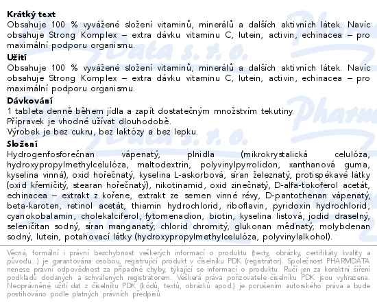 Příbalový leták - GS Extra Strong Multivitamin tbl.90+30