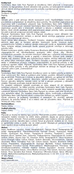 Příbalový leták - Fytofontana Stem Cells Pure Pigment 125ml