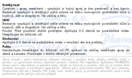 Příbalový leták - A-DERMA Cytelium Vysušující sprej 100ml