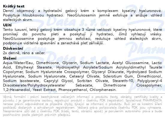 Příbalový leták - NEOSTRATA Firming Hyaluronic Luminous Lift 50g