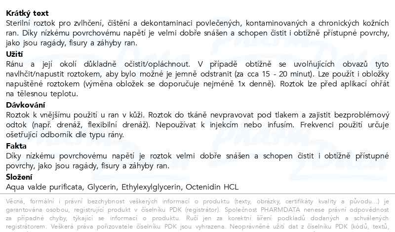 Příbalový leták - Octenilin Wound roztok na výplach ran 350ml
