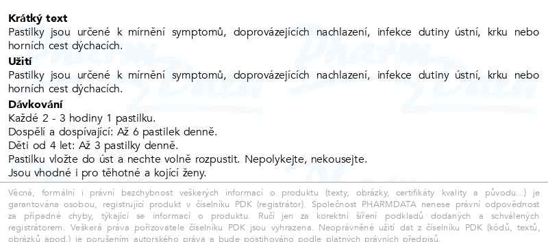 Příbalový leták - Müllerovy pastilky s islandským lišejníkem bez cukru 36ks ZP