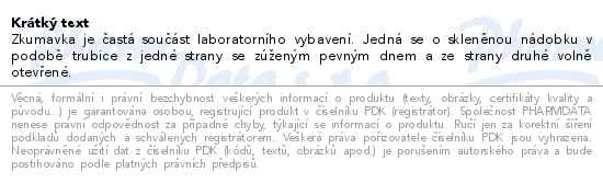 Příbalový leták - DIS-zkumavka 12ml/moč+uzav/žlu.1100+1103