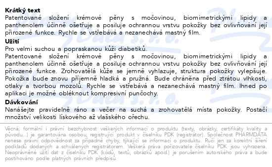 Příbalový leták - Allpresan diabetic Intensive Repair pěna 100ml