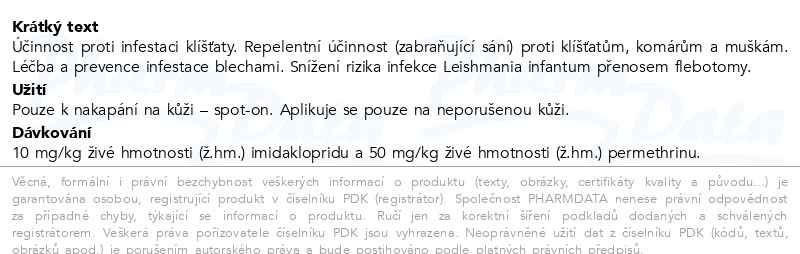 Příbalový leták - Ataxxa pro psy 10-25kg spot-on 1x2.5ml