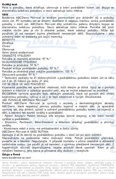 Příbalový leták - BIODERMA ABCDerm Péri-oral 40ml