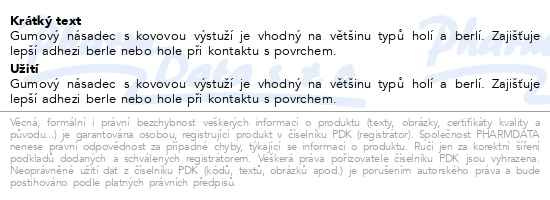 Příbalový leták - Násadec na berle 3TK pryž.trv.černý kov.výzt.18/42