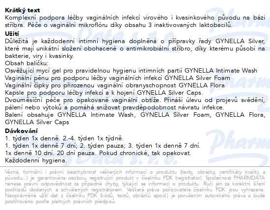 Příbalový leták - GYNELLA Solution opakované vaginální potíže - sada