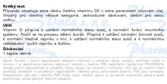 Příbalový leták - GS Extra Strong Vit.D3 2000 IU cps.90 2022 ČR/SK