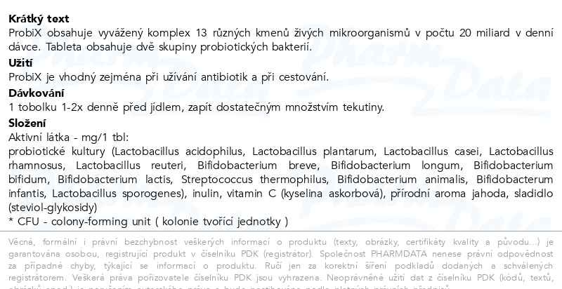 Příbalový leták - Probix combicare tbl.30