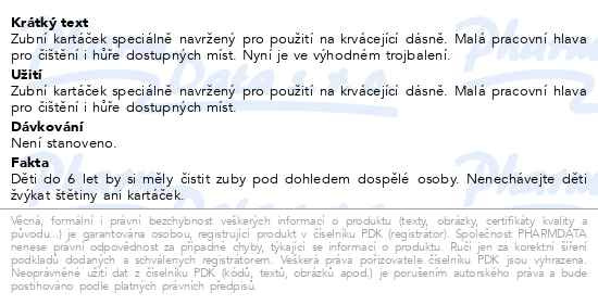 Příbalový leták - Parodontax Interdental Extra Soft zubní kartáček pro zdravé dásně, 3ks
