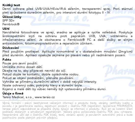 Příbalový leták - Heliocare 360° Invisible Spray SPF 50+ 200ml