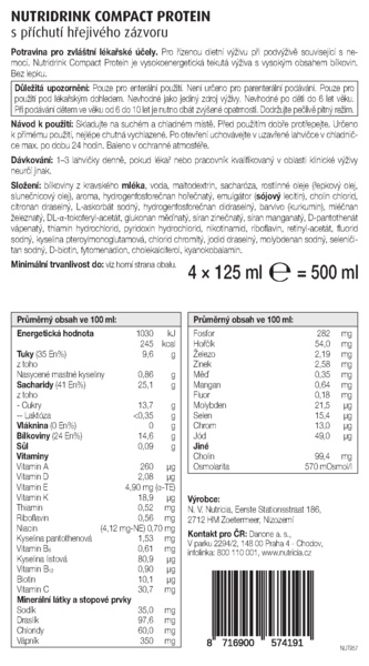 Příbalový leták (SUKL) - Nutridrink Compact Protein s příchutí hřejivého zázvoru 4x125ml