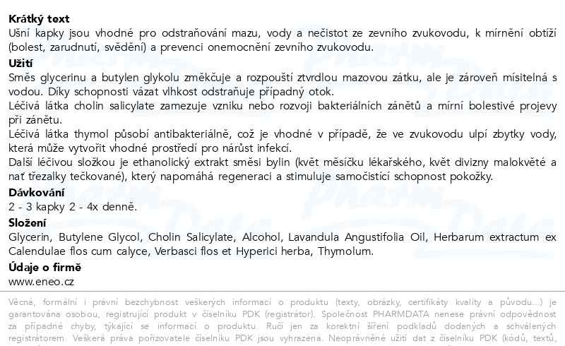Příbalový leták - Phyteneo Otic Solution ušní kapky/sprej 10ml