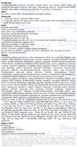 Příbalový leták - Nutridrink balíček 5+1 (vanilka-jahoda) 6x200ml