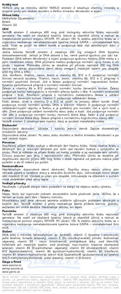 Příbalový leták - YARILO einstein 2 30 tob.