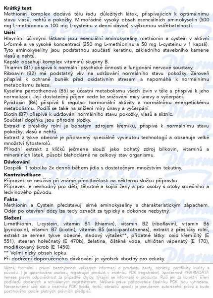 Příbalový leták - Phyteneo Methionin komplex 60 cps