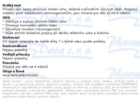 Příbalový leták - Fytofontana Aurecon drops forte Junior 10ml
