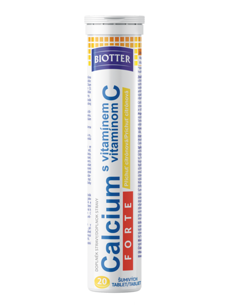 Biotter Calcium s vit. C FORTE citron