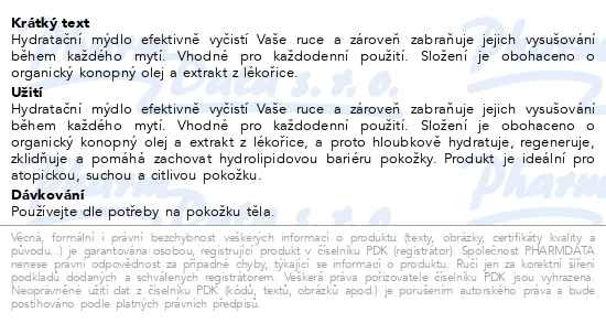 Příbalový leták - Biotter NC ATOPIS mýdlo na ruce 300ml