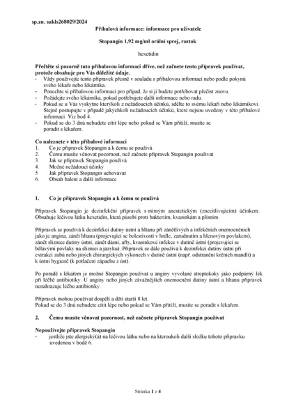 Příbalový leták (SUKL) - Stopangin 1.92mg/ml orm.spr.sol.1x30ml
