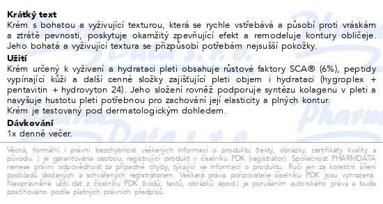 Příbalový leták - ENDOCARE Tensage Nourishing Cream 50ml