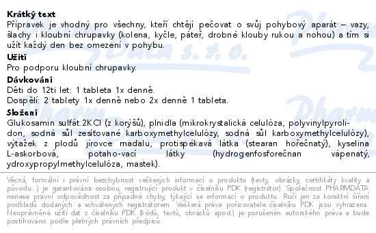 Příbalový leták - GS Condro Diamant XXL 120+30 tablet