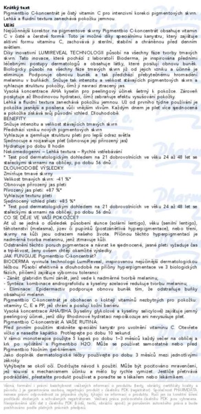 Příbalový leták - BIODERMA Pigmentbio C-Concentrate 15ml