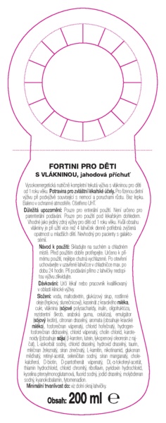 Příbalový leták (SUKL) - Fortini pro děti s vlákninou jahod.př.sol.1x200ml