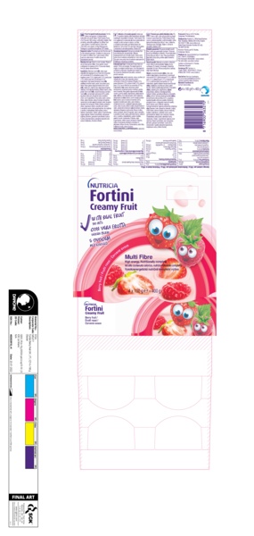 Příbalový leták (SUKL) - Fortini Creamy Fruit MF červené ovoce 4x100g