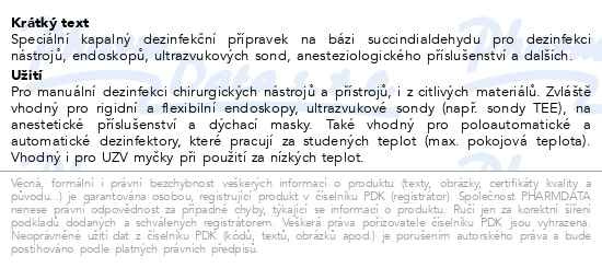 Příbalový leták - Gigasept FF dezinfekce nástrojů a přístrojů 2l new