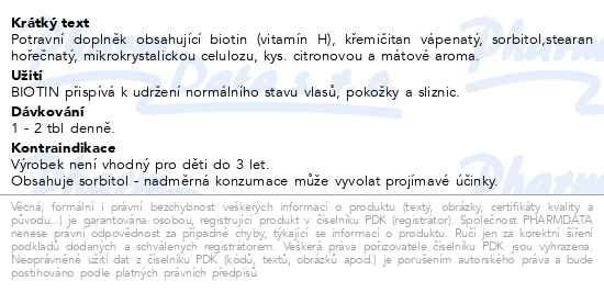 Příbalový leták - NATURVITA Biosil tbl.60