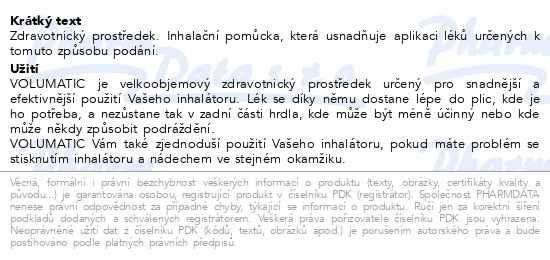 Příbalový leták - Volumatic ext.1ks