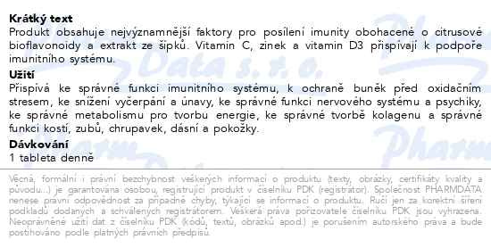 Příbalový leták - MOVit Vit.C 1200mg s šípky+Vit.D+Zn PREMIUM tbl.90