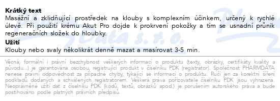 Příbalový leták - Colafit AKUT Pro 150ml