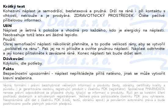 Příbalový leták - WUNDmed náplast samofixační kohezivní 2.5-4.5m