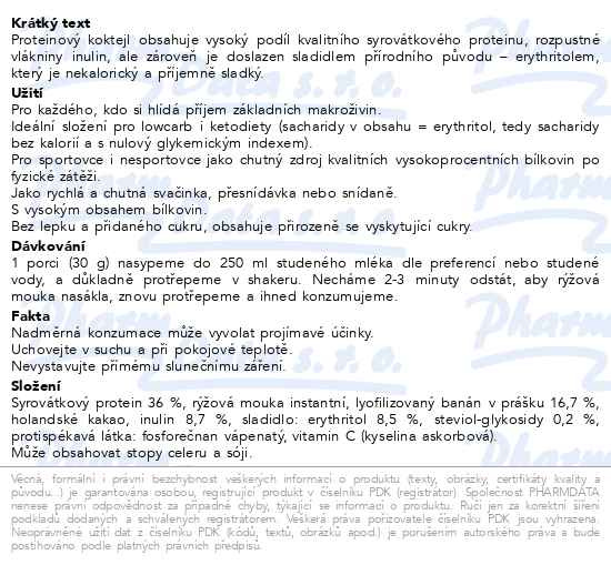 Příbalový leták - Fan Proteinový nápoj čoko-banánový 120g