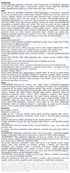 Příbalový leták - Canpol babies Dvojitá elektrická odsávačka mateřského mléka s nositelným nástavcem 2v1