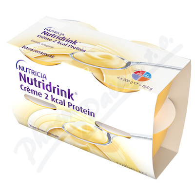 Nutridrink Creme 2 kcal Protein s př.banán 4x20g